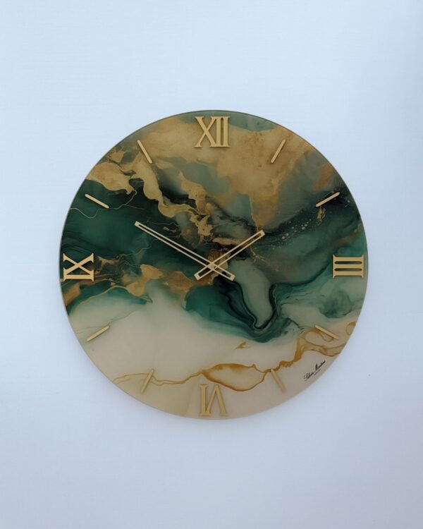 Luxor Wall Clock | Day Gold Green